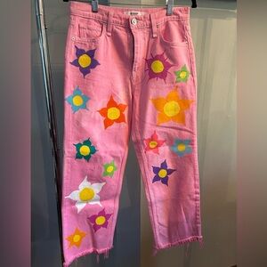 Hudson jeans with flowers
